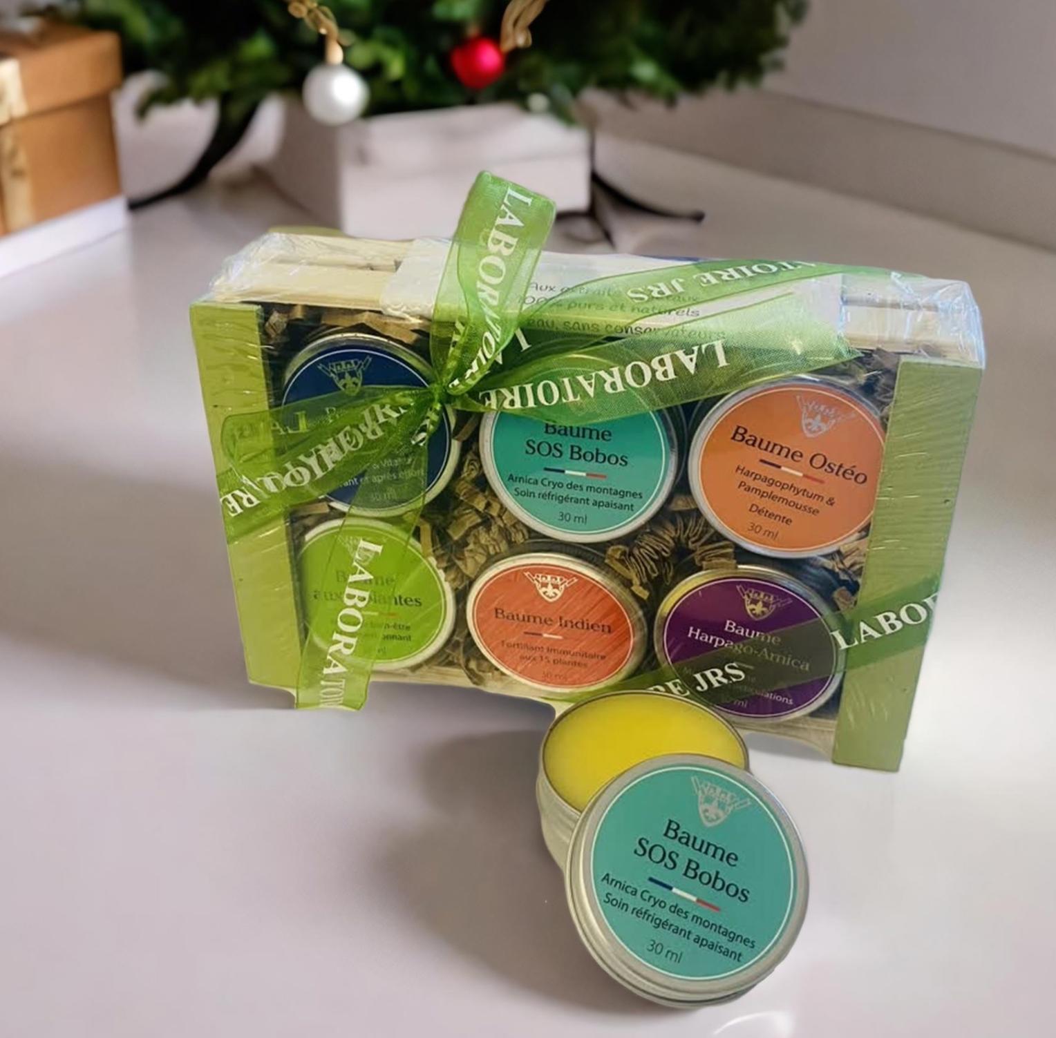 Coffret Bien être et Massage coffret noel baume naturel massage phytotherapie laboratoire jrs